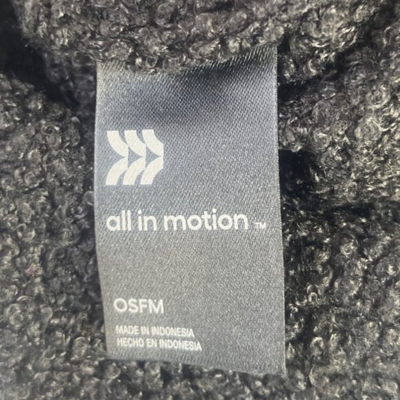 All In Motion Striped Sherpa Lined Trapper Hat Black OS Warm Lined - Picture 5 of 9